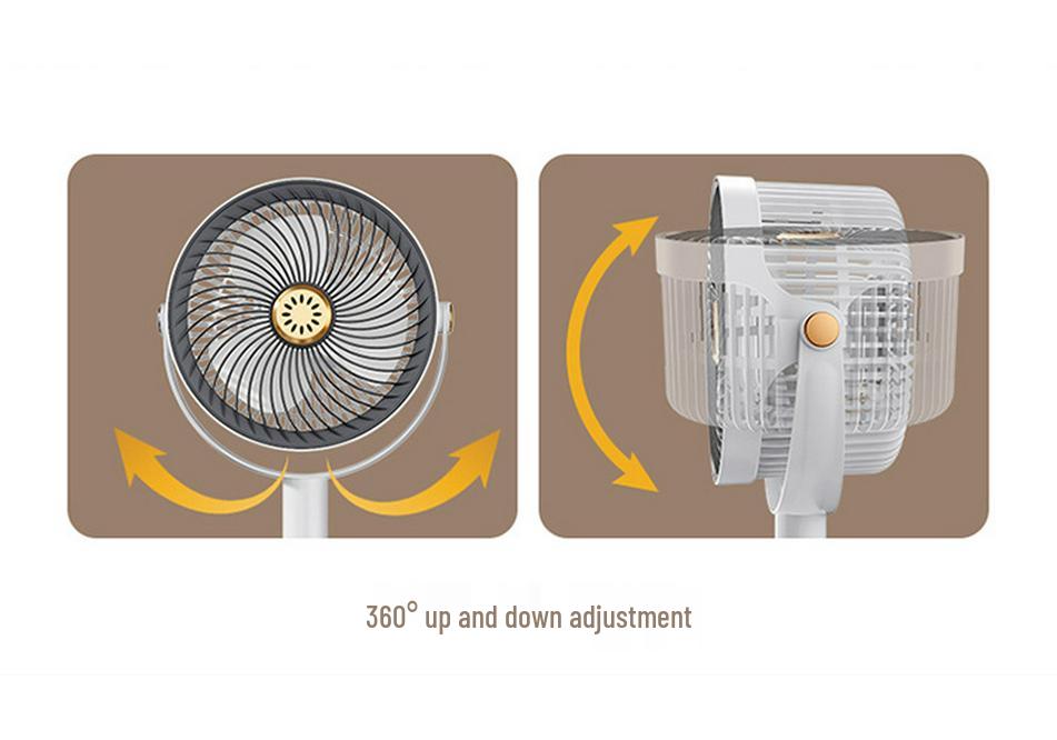 Adjustable Telescopic Floor and Desktop Fan with USB, Strong Wind, Aroma, and Mosquito Repellent Features