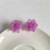 Anna SS 3D Flower Bouquet Stud Earrings - Korean-style Floral Earrings for Women, Super Fairy Design, Elegant Ear Accessories.