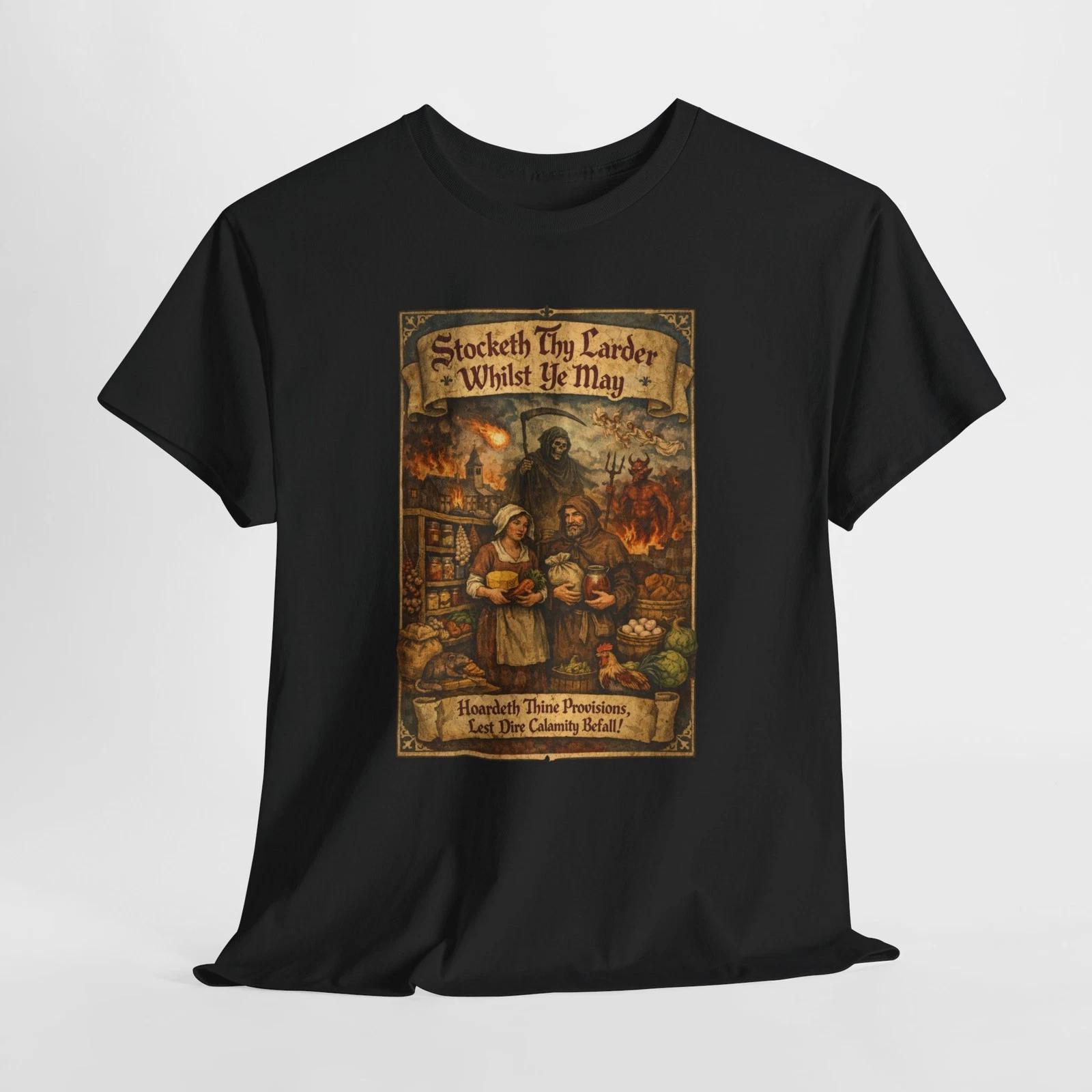 Stocketh Thy Larder Whilst Ye May Children s Children s T  Children s T-shirt | Vintage Look Prepping Harvest Art 100