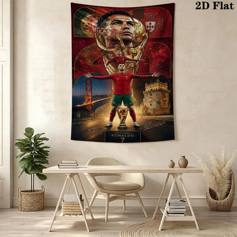 Portugal'S Fire Soccer Passion Ignites Threepiece Set 1 Duvet Cover 2 Pillowcase Without Core Christmas Birthday Gift