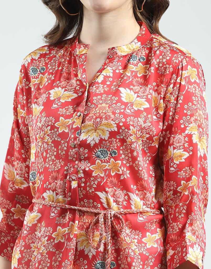 Monte Carlo Women's Printed Round Neck Tunic