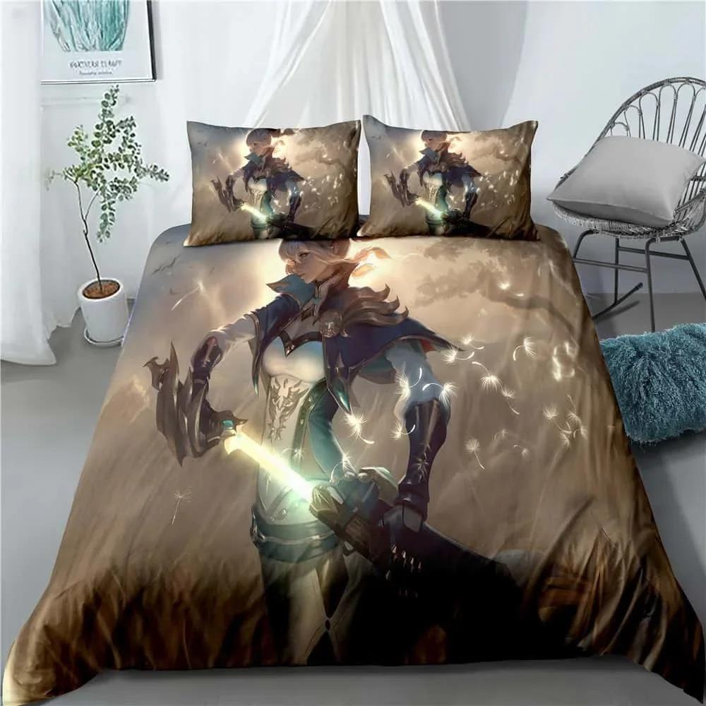Nové anime Genshin Impact 3D tištěné ložní prádlo King povlak na přikrývku povlak na polštář povlak na peřinu ložní prádlo bytový textil