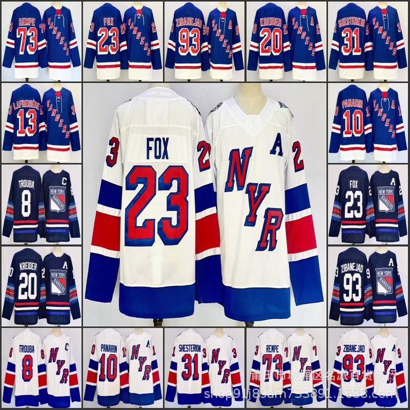 New York Rangers NHL Hockey Jersey Fan Apparel 31 10 Custom Number Ice Uniform Men