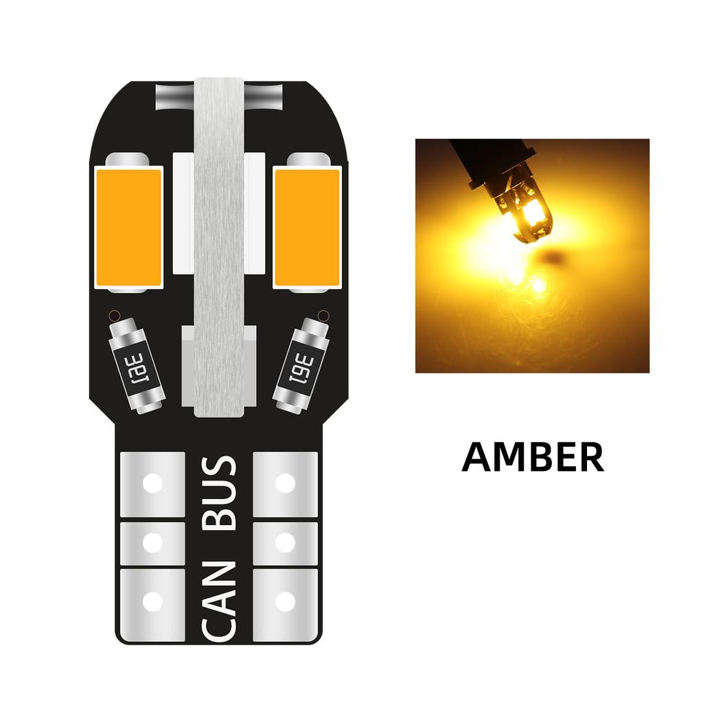 20pcs W5W T10 LED Bulbs Canbus 5730 8SMD 6000K 194 168 LED Car Interior Map Dome Lights Parking Light Auto Signal Lamp 12V Dome Lights 6