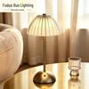 Crystal Retro Bedside Lamp - Luxury Rechargeable Night Light for Master Bedroom