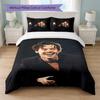 Set Copripiumino 3 Pezzi Stampa Harry Styles 1 Copripiumino e 2 Federe Biancheria da Letto Morbida per Camera da Letto Domestica