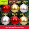 Festive Ornament 12/15/20CM Christmas Ball Matte Finish Ball Shape Matte Ball Ceiling Decoration Bar Ceiling