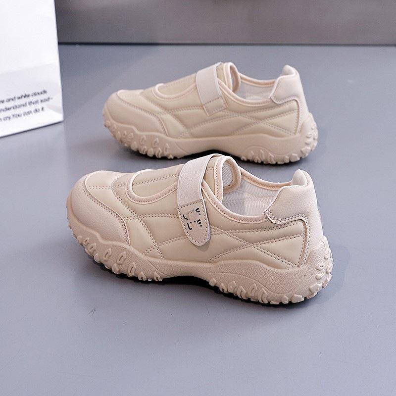 Thick-soled versatile Mary Jane shoes women's autumn new Velcro breathable casual shoes one pedal retro sports shoes