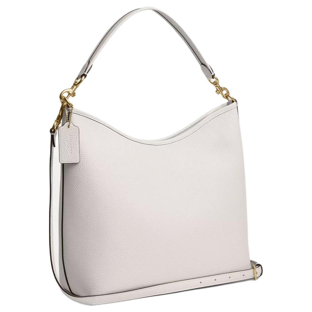 Coach Borsa a Spalla in Pelle con Logo Stampato Stile 30 Grande Borse da Donna Bianco CY684-IMCHK