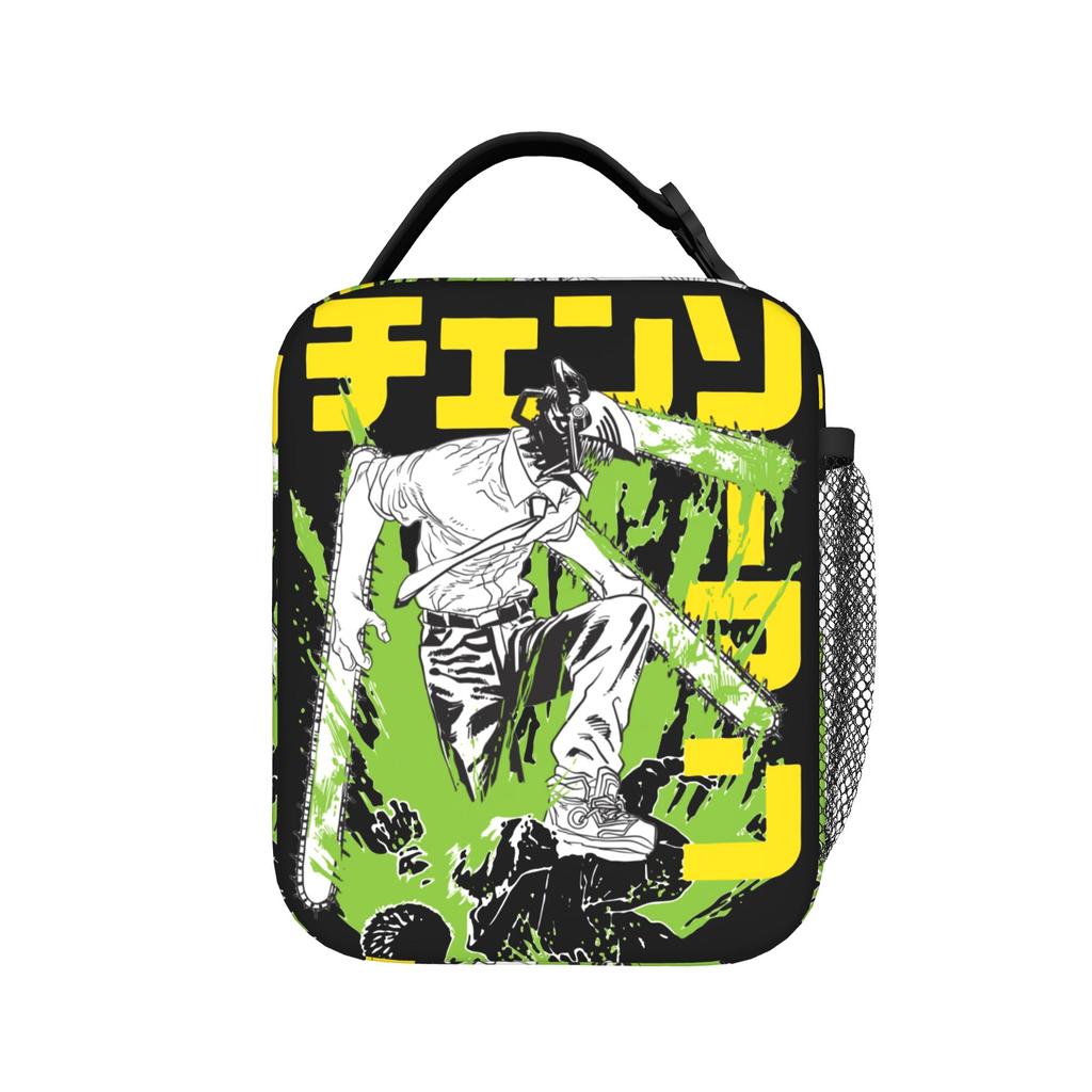 C-Chainsaws Man Reze Insulated Lunch Bag Thermal Bag Reusable,Meal Container Anime Manga Leakproof Lunch Box Tote  Outdoor