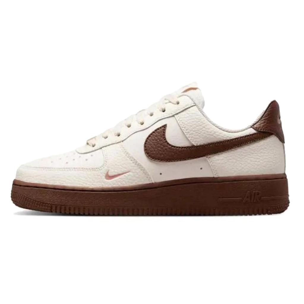 Nike Air Force 1 Genuine Leather Cushioning Low top Skateboard Shoes Women's Pink Blue Brown IM3378-122(Team1521-)