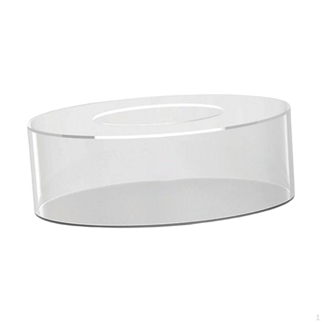 Acrylic Cake Display Board Decor Tool Round Tabletop DIY Decorative Centerpiece Fillable