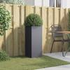 Planter Box Anthracite 32 X 29 X 75 Cm Steel