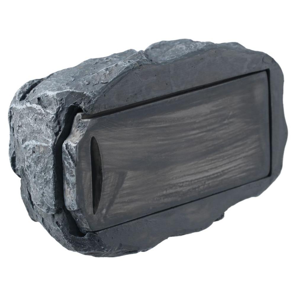 Brown Hide-a-Spare-Key Resin Medicine Box Fake Battery Key Storage Box  Outdoor