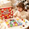 24 Stück/Set Langsam aufsteigende Mystery-Knödel Quetschspielzeug Weiche Knödel Fidget Toy Adventskalender