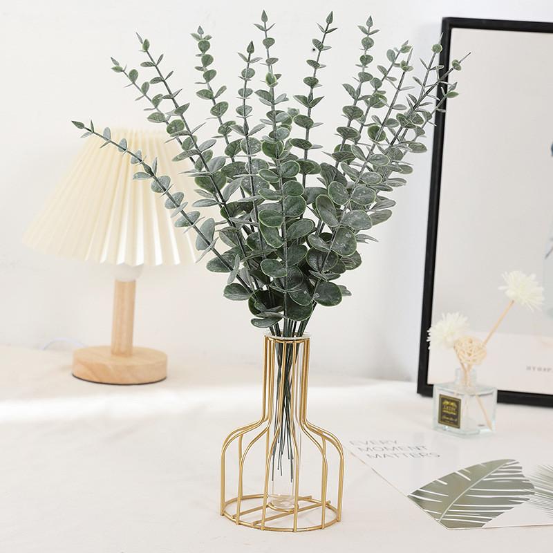 Globulus Leaf Eucalyptus Simulation Green Plant Decoration Arrangement Flower