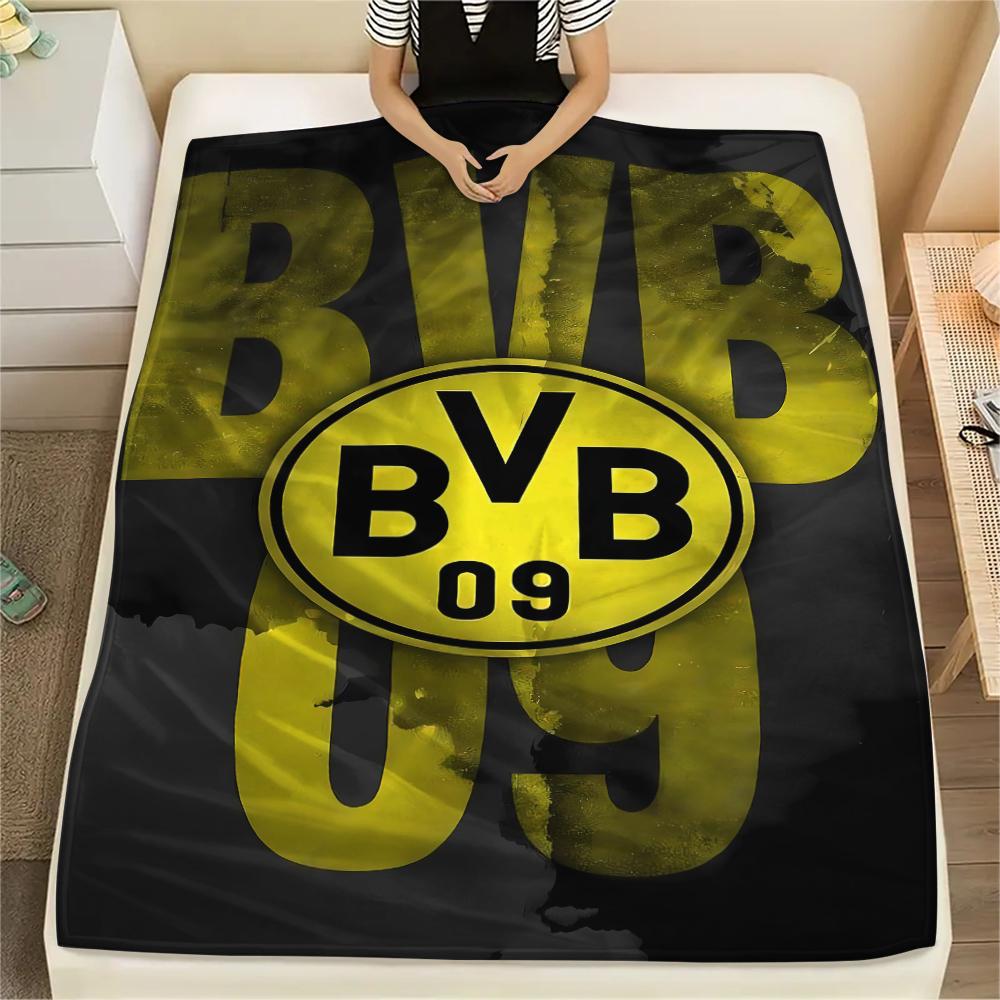 

1 шт. Фланелева ковдра з принтом BVB, Висока якість, Для всіх сезонів, Декор для дому, Тепло та затишок, Ідеально для Різдвяних подарунків 130cm x 150cm