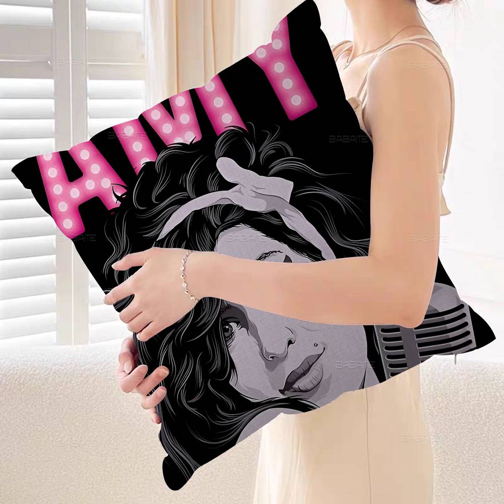 Amy Winehouse Music Singer Star Pillow Gift Home Office Decoration Bedroom Sofa Car Cushion Cover Case 45x45