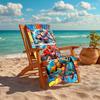 1Pc Superheroes Action Beach Towel, Quick Dry, Multi-Use for Beach Pool Gym Yoga Home Travel, Christmas, Halloween, Xmas Gift M929485