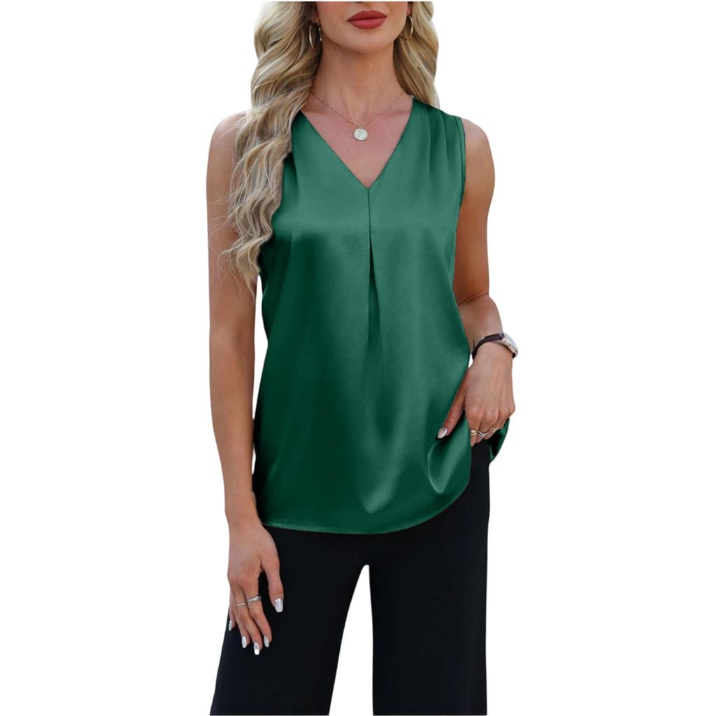 Women's -color Fashionable Business Work Shirt Formal T-shirt Top