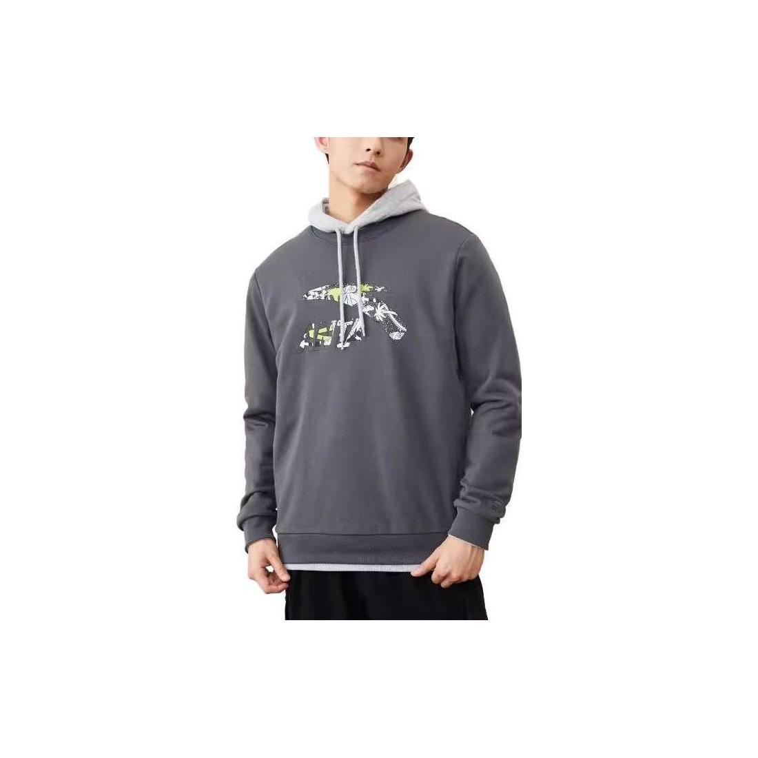 ANTA Life Collection Sweatshirts Unisex Castle Gray Crew Neck Moderate Regular 952238722-2 XL