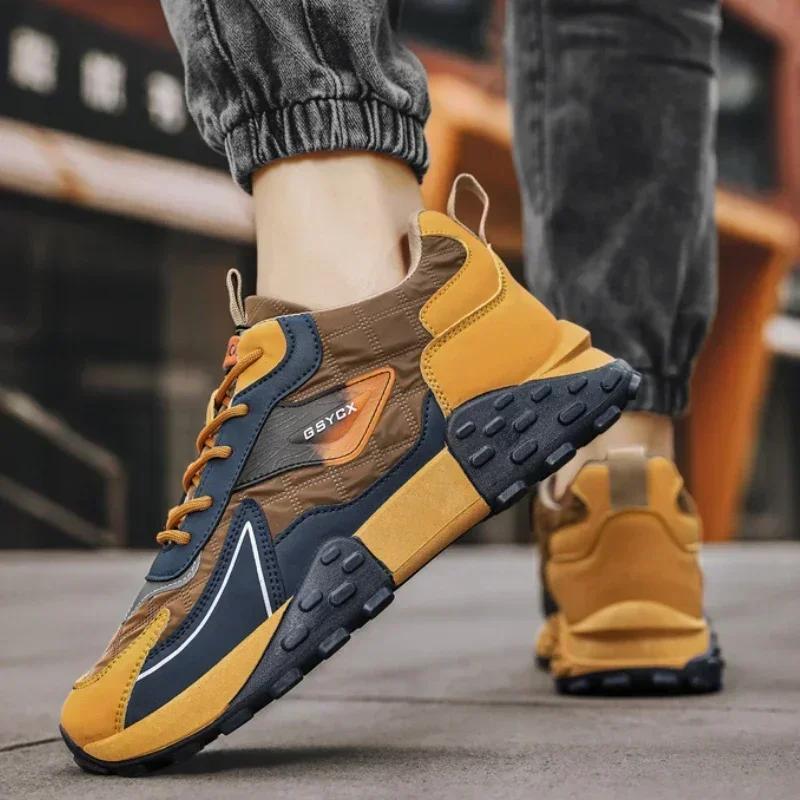 Sneakers Schuhe für Männer Luxus Plateau Herren Sneakers Hochwertige Casual Laufschuhe Winter Plus Size Baumwollschuhe Neu