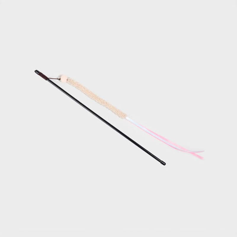 

[Pet] Cotton Ball Bell Cat Fishing Rod