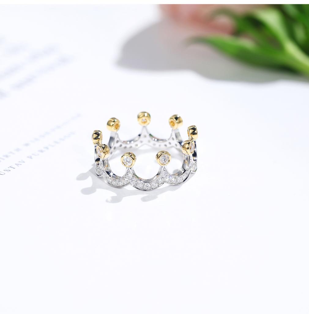 Jewelry Best Selling Gold Plated Crown Ring Women'S Seiko Accessories