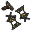 10 Studs AntiSkid Snow Ice Climbing Shoe Spikes Ice Grips Cleats Crampons Shoes Cover(Crampon Nonslip Shoe Cover M )