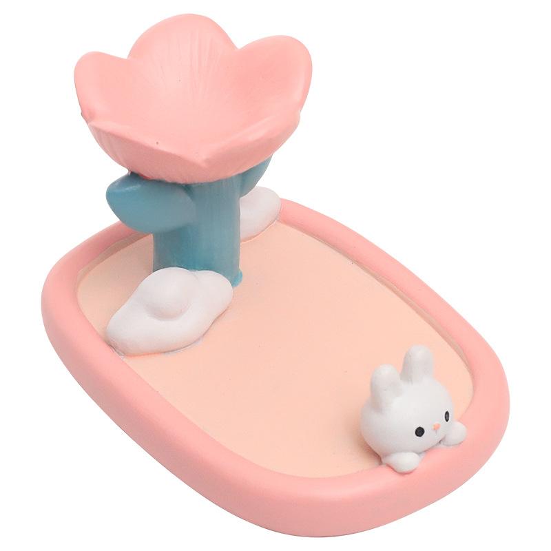 Original Cute Little Rabbit Phone Holder Ornament Creative Home Office Desktop Lazy IPad Stand
