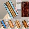 Hawaiian Faux Wood Surfboard Silicone Phone Case For Samsung Galaxy Note 10 Pro S26 S25 S24 S23 S22 S21 Plus S25Ultra Capa Cover
