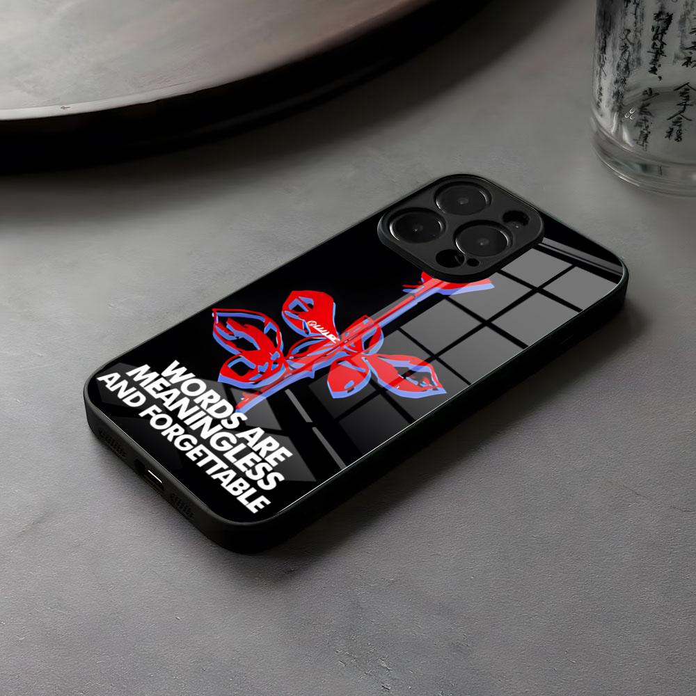 D-Depeche Mode Rock-ES Band Phone Case Glass For IPhone 16 15 14 Pro Max 13 12 Mini 11 X XS XR 8 Plus For Lovely Samsung S 25 24