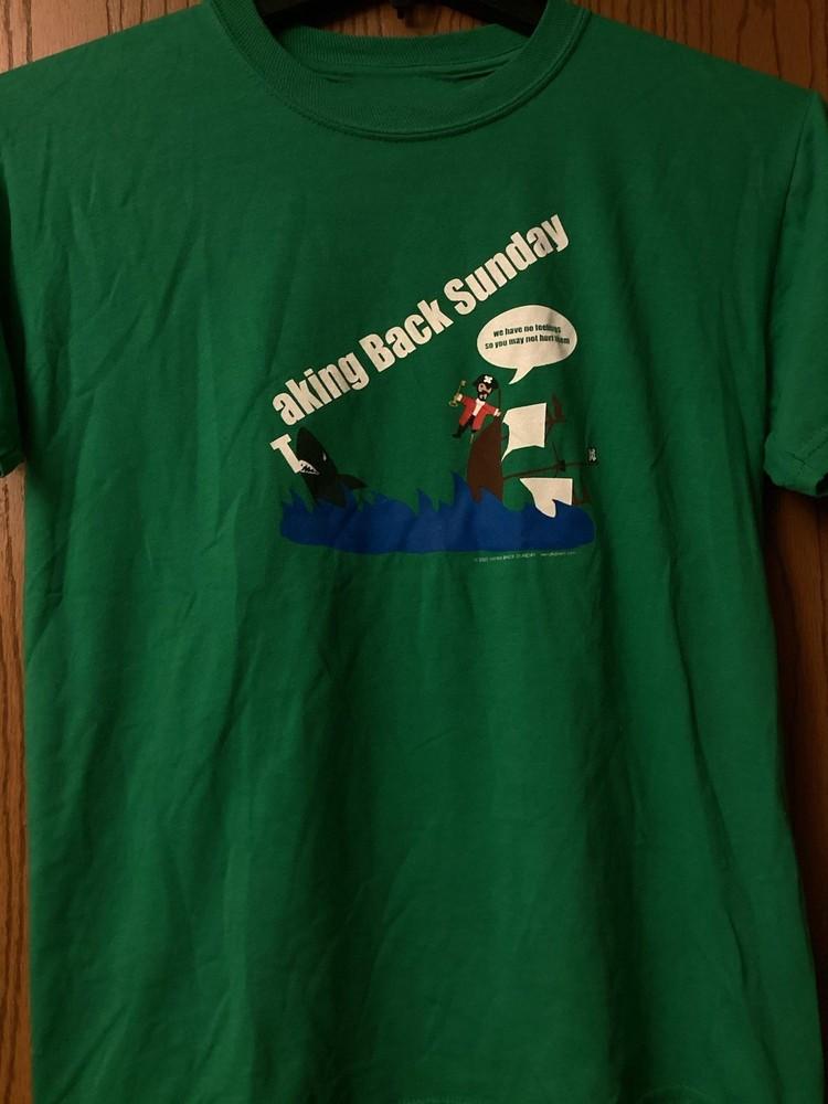 Taking Back Sunday - 2005 Green Shirt Full size S-5XL DM568 Unisex T-Shirt XL