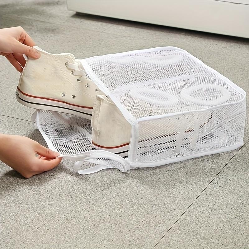 1pc Washing Machine Shoe Bag for Home, Lazy Anti-Deformation Shoe Net Bag with Hanging and Drying Function