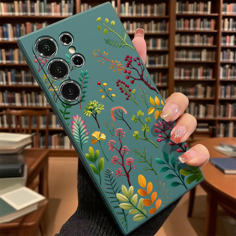 Colorful Twigs Berries Set Soft TPU Phone Case Slim Fit Cover For Samsung Galaxy S26 S25 S24 Ultra S23 S22 S21 Plus All A Series