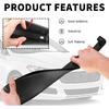 2PCS New Car Seat Gap Filler With 2 Storage Areas,Stylish Car Seat Gap Storage For Stabilizing Phone,Keys Wallet,Universal Car Seat Gap Filler