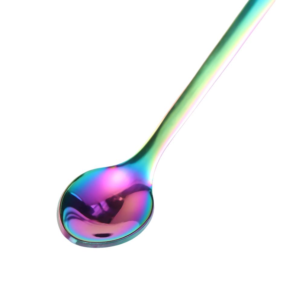 Long Handle Coffee Drinking Kitchen Gadget Stirring Spoons Teaspoon Coffee Spoon Dessert Spoon