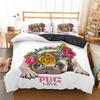 Cartoon Pug Dog Bedding Set Lovely Home Pet Puppy Pattern Duvet Cover King Queen Size Cute Animal Theme Soft Comforter Cover