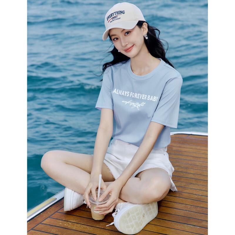 Women's Commuter Style Printed Cotton T-Shirt
