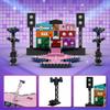 MOC Taylors The Eras Tour Modellbausteine Sängerin Taylors Liebhaber Haus Konzert Musikbühne Szene Design Stein Spielzeug Geschenke
