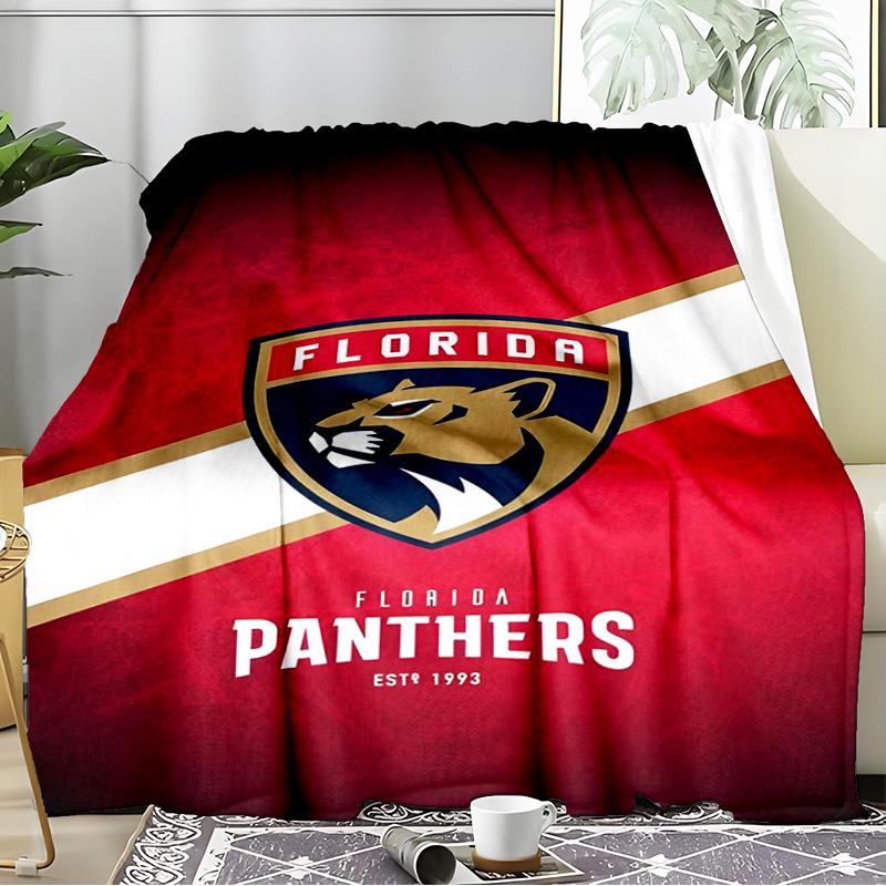Panthers Team Spirit Blanket Flannel Throw for Sofa, Indoor, Camping, Living Room, Office, Chair, And Bed Soft Birthday Gift