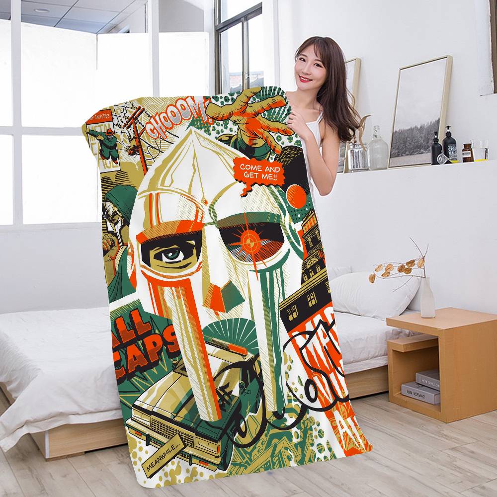 MF D-Doom Madlib Bath Towel Microfiber Soft Water Absorbing Breathable For Girl Kids Decorative Cartoon Beach Towel