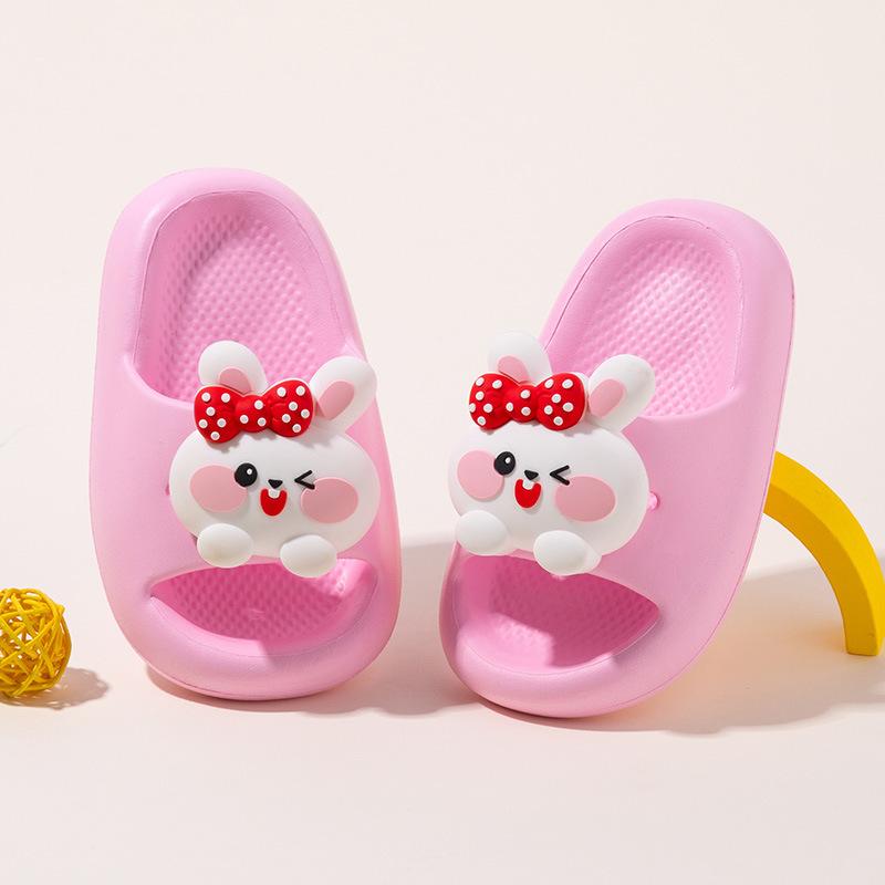 Girls and Boys Shoes - Cute Cartoon Indoor Soft-soled Slippers 150 белый