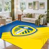 Leeds United Design Crystal Velvet Rug Soft Decorative Mat for Bedroom Entrance