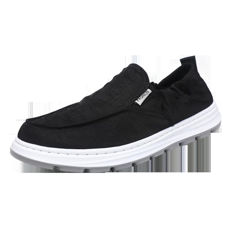 Тканевая обувь летняя тонкая дышащая кеды для ленивой езды легкие повседневные холщовые туфли 39