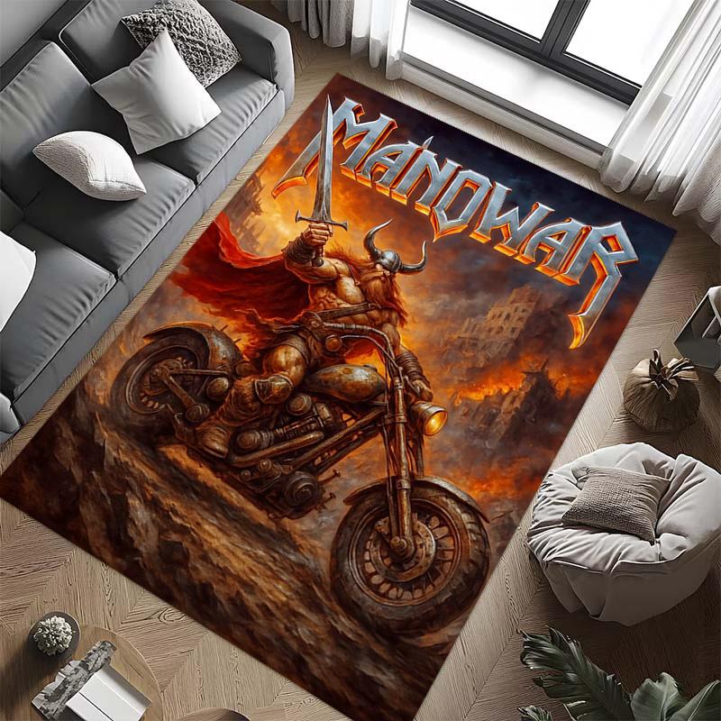 Manowar: Blood Kings carpet Doormat Living room and bedroom mats Dormitory decoration Bathroom mat Office chair cushion