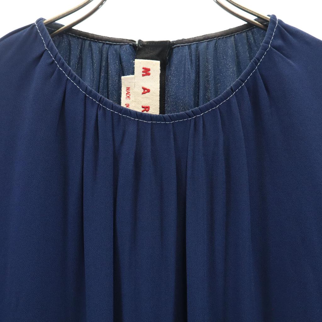 MARNI made in Italy Five-quarter sleeve one piece 40 Navy Women Used