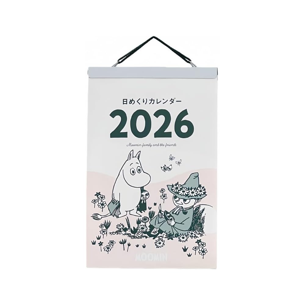 [2026 Japan Exclusive] Moomin Cartoon Daily Calendar, Wall-Mounted, 365 Days, Postcard Size, Flip-Over, Study Schedule Management, Student Exam Planni