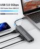 Teleadapt USB C Hub USB Hub HDMI 1Gbps Lan Hub Ethernet 100W PD Charging USB Port Hub SD TF Card Reader Compatible with MacBook MacBook iPad XPS