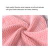 3 Pcs Cleaning Cloth Pineapple Pattern Good Absorption Coral Fleece Rectangle Hanging Hand Towel Kitchen Supplies